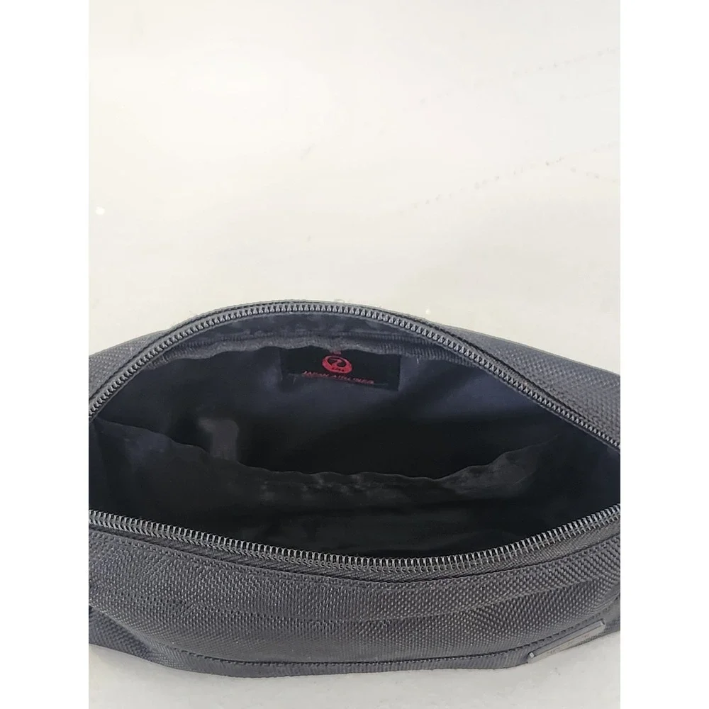 Tumi Toiletry Pouch Unisex OS Black  JAL Japan Airlines Ballistic Nylon Travel